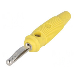 Mufă Banană 4mm 16A Galbenă | Electronic-mag.ro | Componente Electronice