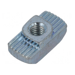 Piuliță oțel zinc 8mm pentru profile 40mm | Electronic-mag.ro | Componente Electronice