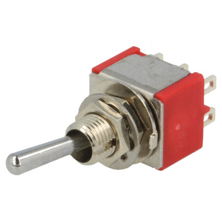Comutator basculant DPDT ON-ON 2A/250VAC 5A/28VDC | Electronic-mag.ro | Componente Electronice