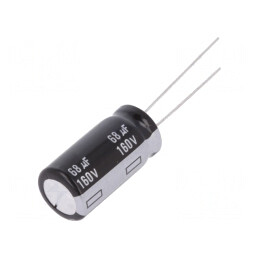 Condensator Electrolitic THT 68uF 160VDC 12.5x25mm | Electronic-mag.ro | Componente Electronice