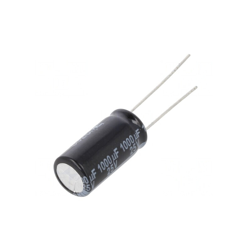 Condensator electrolitic THT 1000uF 25V 10x20mm | Electronic-mag.ro | Componente Electronice