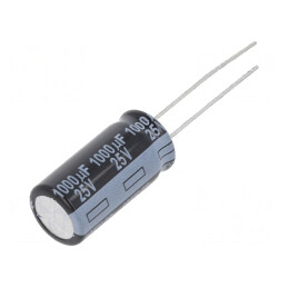 Condensator Electrolitic THT 1000uF 25V 10x20mm | Electronic-mag.ro | Componente Electronice