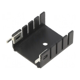 Radiator extrudat TO220 negru 30x25,4x12,7mm | Electronic-mag.ro | Componente Electronice