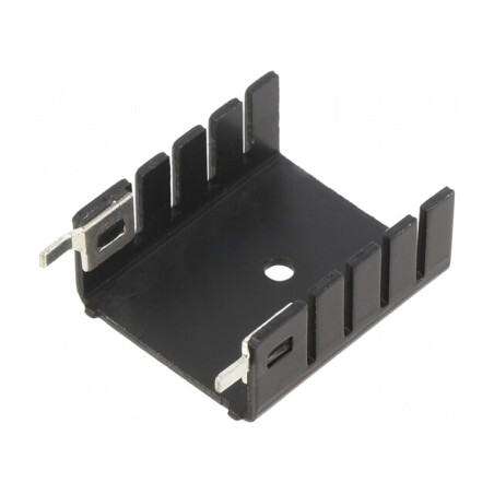 Radiator extrudat TO220 negru 30x25,4x12,7mm | Electronic-mag.ro | Componente Electronice