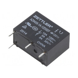 Releu Electromagnetic 12VDC 10A 5A/277VAC SPST-NO | Electronic-mag.ro | Componente Electronice
