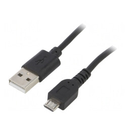Cablu USB 2.0 A la Micro B 0,6m | Electronic-mag.ro | Componente Electronice