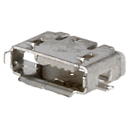 Soclu USB Micro SMT 5 Pin USB 2.0 Nichelat Aurit | Electronic-mag.ro | Componente Electronice