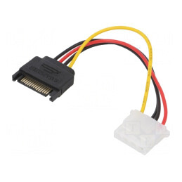 Cablu de Alimentare SATA Molex 0,15m | Electronic-mag.ro | Componente Electronice