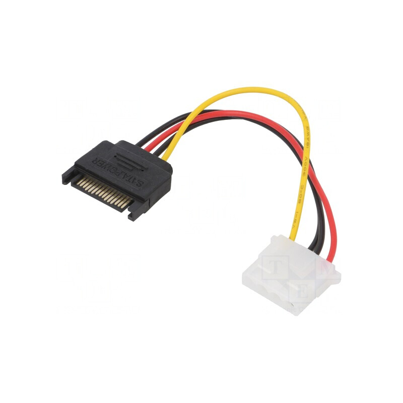 Cablu de Alimentare SATA Molex 0,15m | Electronic-mag.ro | Componente Electronice