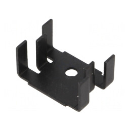 Radiator U SOT32/TO126/TO220 Negru 12,7mm x 25,4mm | Electronic-mag.ro | Componente Electronice