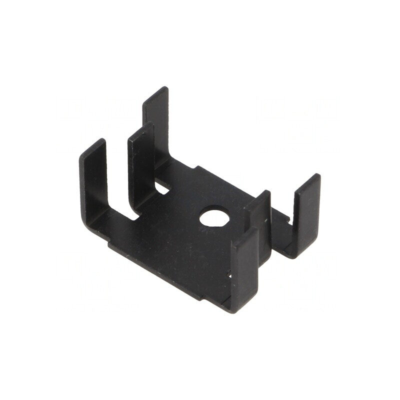 Radiator U SOT32/TO126/TO220 Negru 12,7mm x 25,4mm | Electronic-mag.ro | Componente Electronice