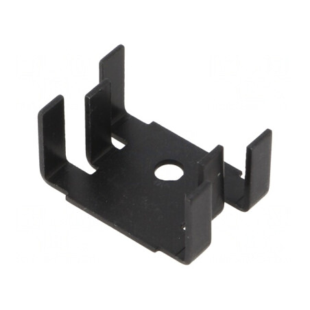 Radiator U SOT32/TO126/TO220 Negru 12,7mm x 25,4mm | Electronic-mag.ro | Componente Electronice