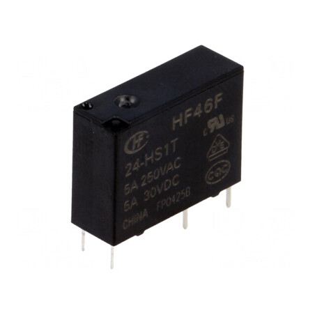 Releu Electromagnetic SPST-NO 24VDC 5A 250VAC | Electronic-mag.ro | Componente Electronice