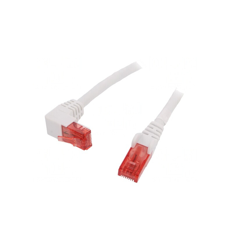 Cablu Patch U/UTP Cat6 Alb 0,5m | Electronic-mag.ro | Componente Electronice