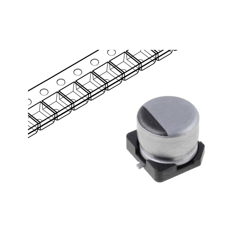Condensator Electrolitic SMD 10uF 400V 16x16.5mm | Electronic-mag.ro | Componente Electronice