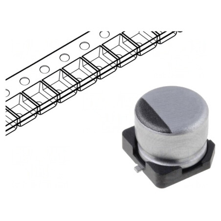 Condensator Electrolitic SMD 10uF 400V 16x16.5mm | Electronic-mag.ro | Componente Electronice