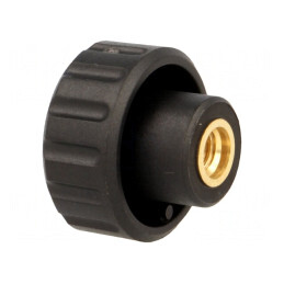 Buton de Reglare Poliamidă Ø 20mm M5 6mm H 16mm | Electronic-mag.ro | Componente Electronice