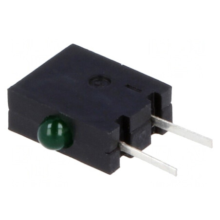 LED orizontală verde 1,8mm 20mA 40° | Electronic-mag.ro | Componente Electronice
