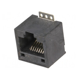 Soclu RJ45 8p8c SMT Vertical Aurit | Electronic-mag.ro | Componente Electronice