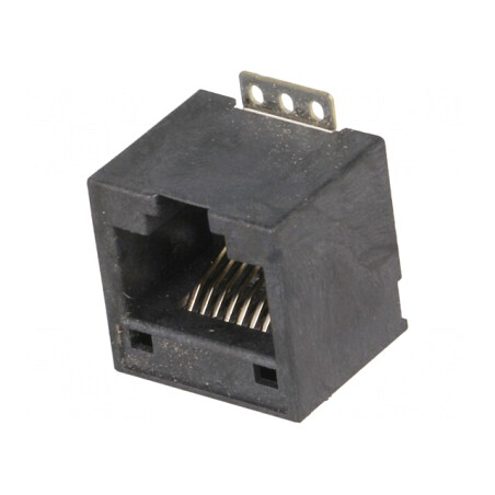 Soclu RJ45 8p8c SMT Vertical Aurit | Electronic-mag.ro | Componente Electronice