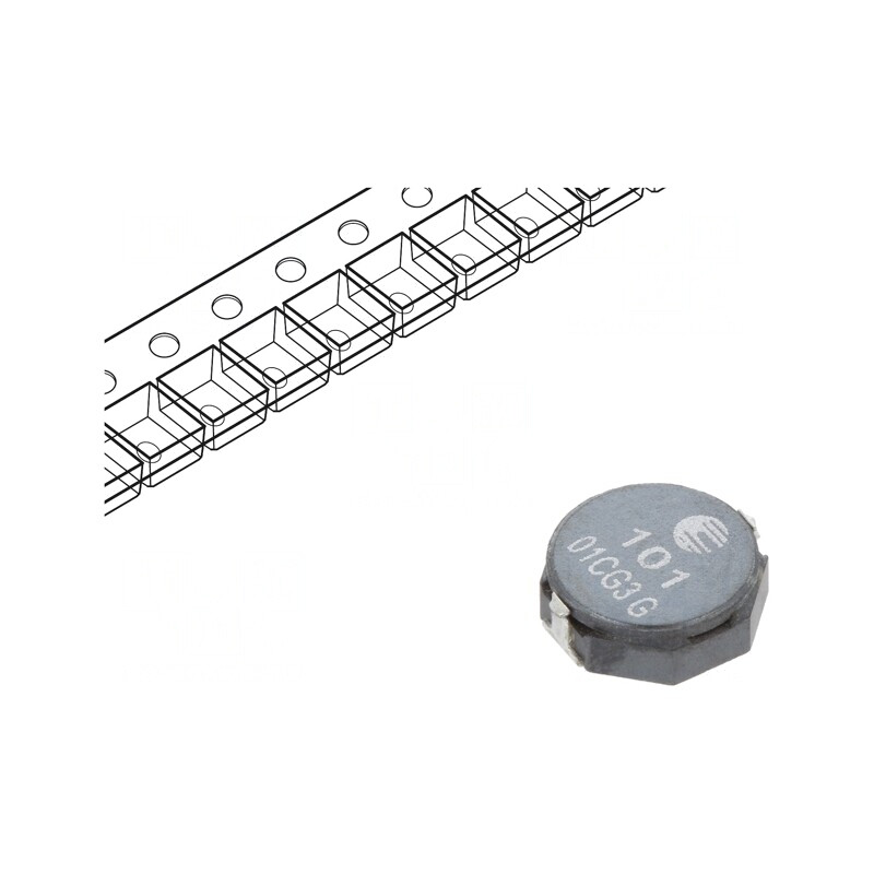 Inductor SMD 100uH 800mA 330mΩ ±30% | Electronic-mag.ro | Componente Electronice