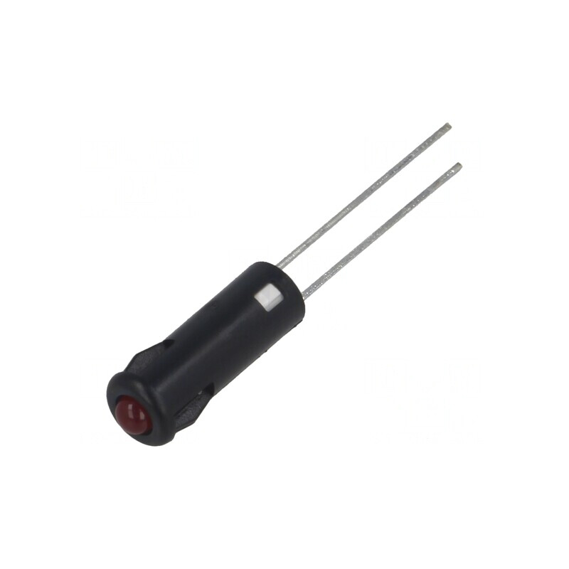 Lampă de control LED roșie Ø5,2mm IP40 pentru PCB | Electronic-mag.ro | Componente Electronice