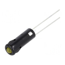 Lampă LED Galbenă Ø5,2mm IP40 pentru PCB | Electronic-mag.ro | Componente Electronice