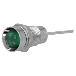 Lampă de control LED verde Ø8,2mm IP40 pentru PCB | Electronic-mag.ro | Componente Electronice