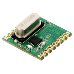 Receptor RF FM FSK/GFSK/OOK 433.92MHz SPI SMD | Electronic-mag.ro | Componente Electronice