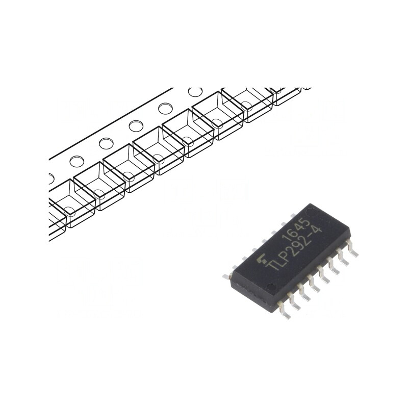 Optocuplor SMD 4 Canale Tranzistor 3,75kV 80V | Electronic-mag.ro | Componente Electronice