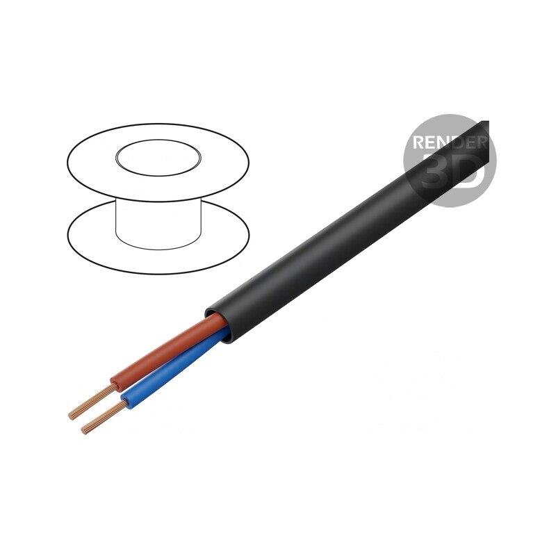 Cablu Electric Rotund 2x1.5mm Negru PVC 300V | Electronic-mag.ro | Componente Electronice Cablu Electric Rotund 2x1.5mm Negru PVC 300V | Electronic-mag.ro | Componente Electronice