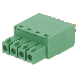 Regletă de Conexiuni Deconectabilă 3,5mm 4 Piste Dreaptă | Electronic-mag.ro | Componente Electronice