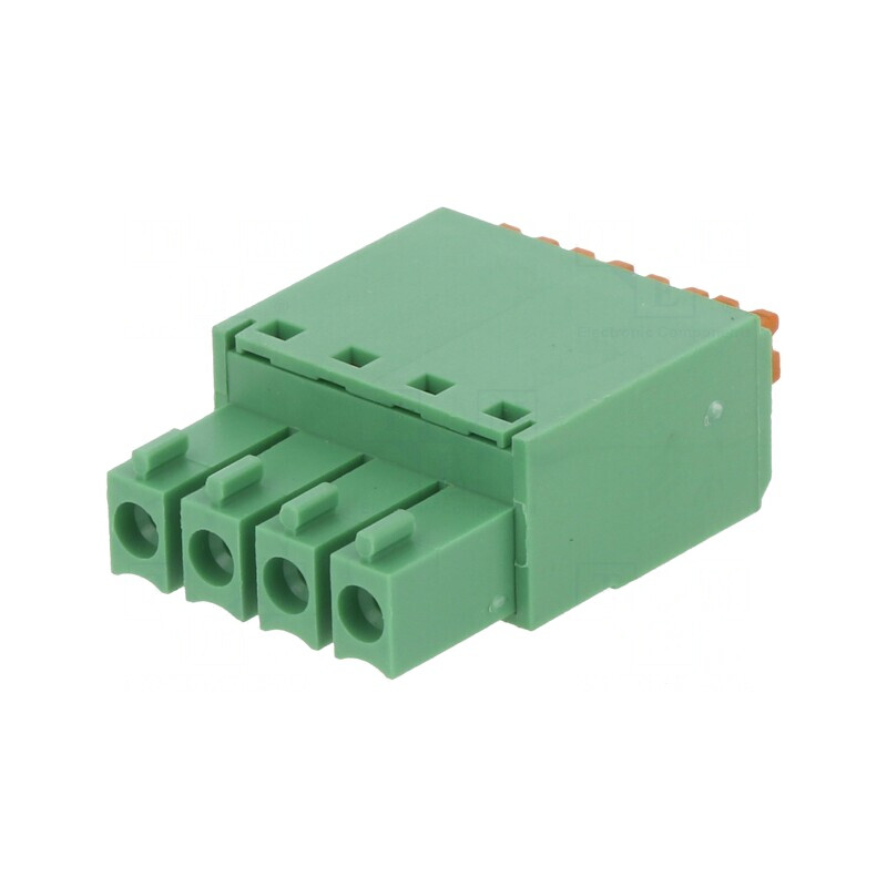 Regletă de Conexiuni Deconectabilă 3,5mm 4 Piste Dreaptă | Electronic-mag.ro | Componente Electronice