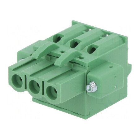 Regletă de conexiuni 5mm 3 piste drept mufă | Electronic-mag.ro | Componente Electronice