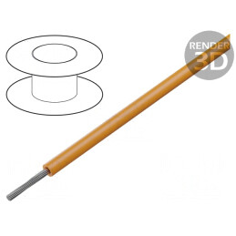 Cablu Cupru Litat Portocaliu 30m 600V Ecranat | Electronic-mag.ro | Componente Electronice