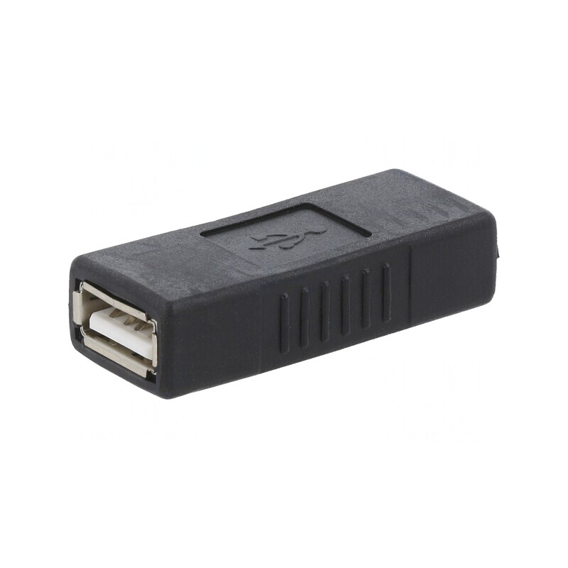Adaptor USB 2.0 Dual Auriu Negru | Electronic-mag.ro | Componente Electronice