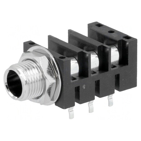 Soclu Jack 6.3mm Stereo cu Întrerupător Triplu | Electronic-mag.ro | Componente Electronice