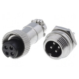 Soclu și Mufă Microfon MINI 4 PIN Tată-Mamă | Electronic-mag.ro | Componente Electronice