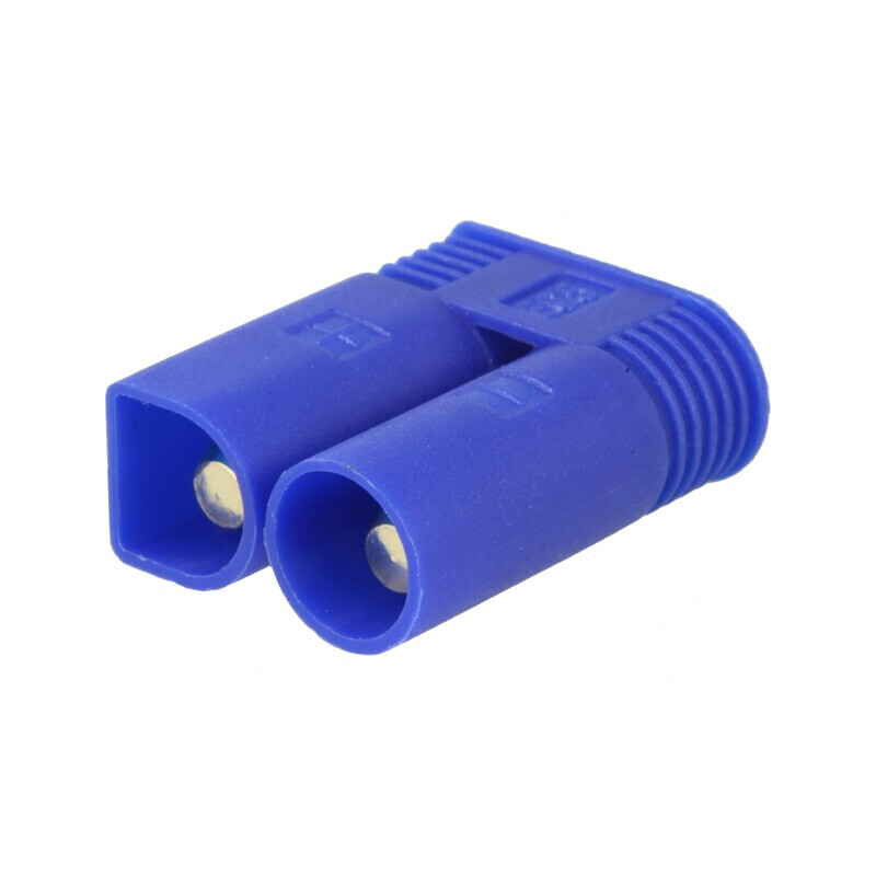 Mufă Alimentare DC EC5 Tată pe Cablu Albastră | Electronic-mag.ro | Componente Electronice