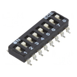 Comutator DIP-SWITCH 8 Secțiuni OFF-ON 24VDC | Electronic-mag.ro | Componente Electronice