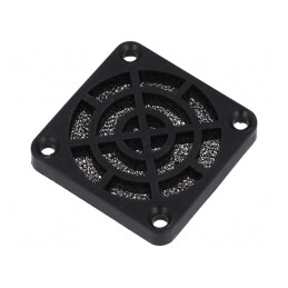 Protecție Plastic 40x40mm cu Șurub și Filtru 30PPI | Electronic-mag.ro | Componente Electronice