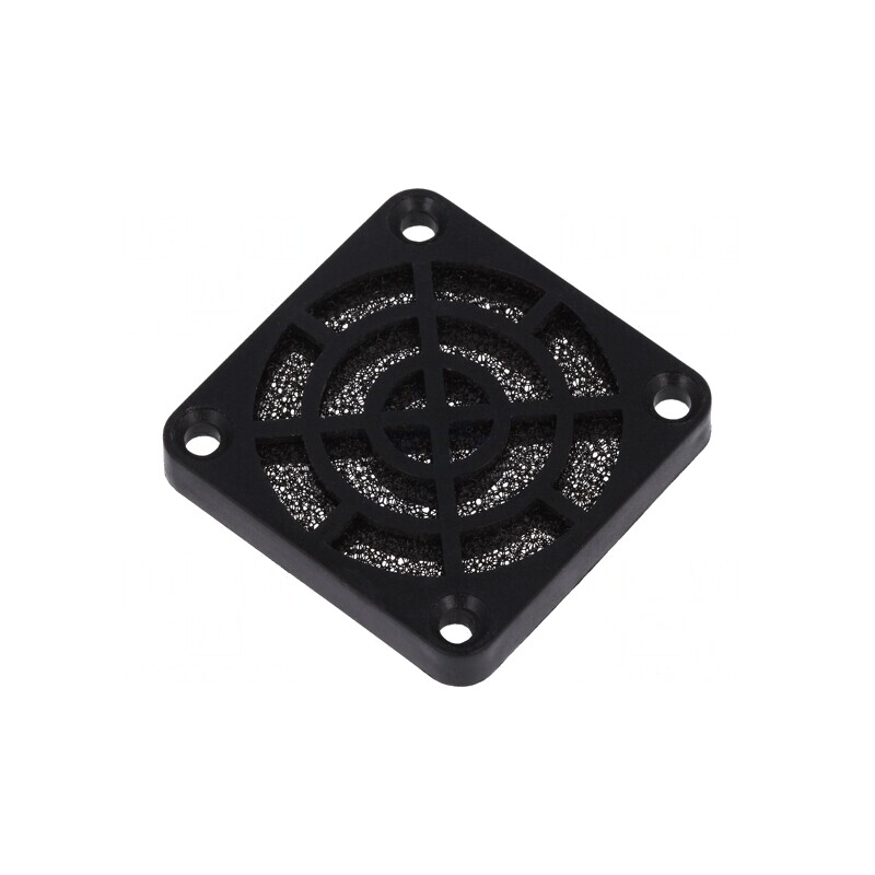 Protecție Plastic 40x40mm cu Șurub și Filtru 45ppi | Electronic-mag.ro | Componente Electronice