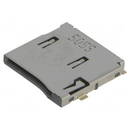Conector pentru carduri microSD push-push SMT aurit