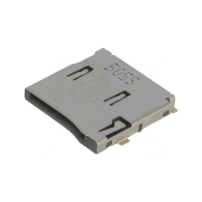 Conector pentru carduri microSD push-push SMT aurit | Electronic-mag.ro | Componente Electronice