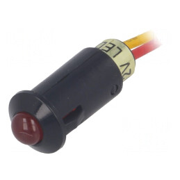 Lampă Control LED Roșie 12V 8.2mm IP40 | Electronic-mag.ro | Componente Electronice