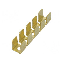 Conector Tată Dublă Alamă 6,4mm x 0,8mm M3 10x | Electronic-mag.ro | Componente Electronice