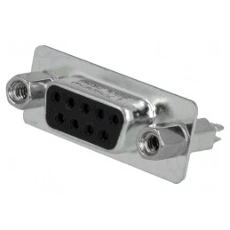 Conector D-Sub 9 Pin Mufă pentru PCB THT 5A | Electronic-mag.ro | Componente Electronice