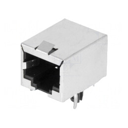 Soclu RJ45 8p8c Ecranat THT în Unghi | Electronic-mag.ro | Componente Electronice