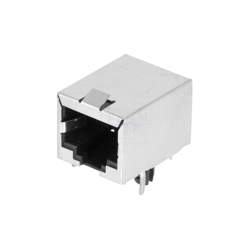 Soclu RJ45 8p8c Ecranat THT în Unghi | Electronic-mag.ro | Componente Electronice