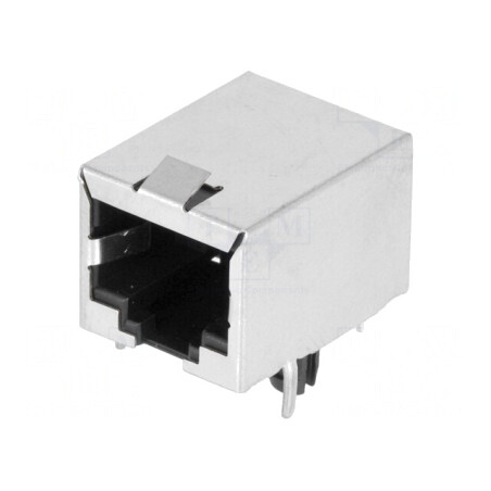 Soclu RJ45 8p8c Ecranat THT în Unghi | Electronic-mag.ro | Componente Electronice